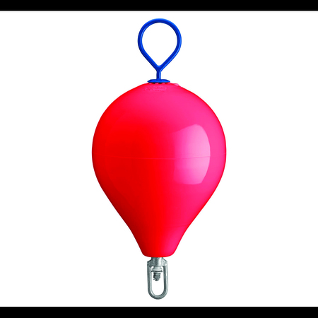 POLYFORM Polyform CM-3 RED CM Series Mooring Buoy - 17" x 22", Red with Galvanized Eye CM-3 RED
